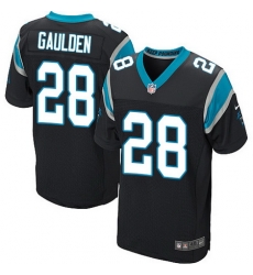 Nike Panthers #28 Rashaan Gaulden Black Team Color Mens Stitched NFL Elite Jersey Nike Panthers #28 Rashaan Gaulden Black Team Color Mens Stitched NFL Elite Jersey