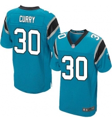 Nike Panthers #30 Stephen Curry Blue Alternate Mens Stitched NFL Elite Jersey Nike Panthers #30 Stephen Curry Blue Alternate Mens Stitched NFL Elite Jersey