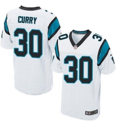 Nike Panthers #30 Stephen Curry White Mens Stitched NFL Elite Jersey Nike Panthers #30 Stephen Curry White Mens Stitched NFL Elite Jersey