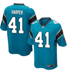 Nike Panthers #41 Roman Harper Blue Alternate Mens Stitched NFL Elite Jersey Nike Panthers #41 Roman Harper Blue Alternate Mens Stitched NFL Elite Jersey