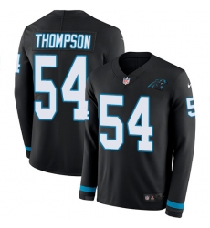 Nike Panthers #54 Shaq Thompson Black Team Color Men Stitched NFL Limited Therma Long Sleeve Jersey Nike Panthers #54 Shaq Thompson Black Team Color Men Stitched NFL Limited Therma Long Sleeve Jersey