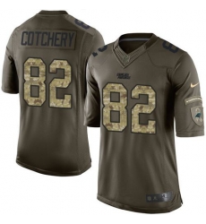 Nike Panthers #82 Jerricho Cotchery Green Mens Stitched NFL Limited Salute to Service Jersey Nike Panthers #82 Jerricho Cotchery Green Mens Stitched NFL Limited Salute to Service Jersey