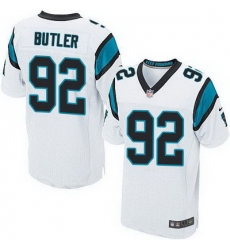 Nike Panthers #92 Vernon Butler White Mens Stitched NFL Elite Jersey Nike Panthers #92 Vernon Butler White Mens Stitched NFL Elite Jersey