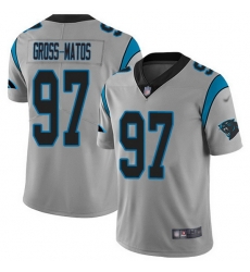 Nike Panthers 97 Yetur Gross Matos Silver Men Stitched NFL Limited Inverted Legend Jersey Nike Panthers 97 Yetur Gross Matos Silver Men Stitched NFL Limited Inverted Legend Jersey
