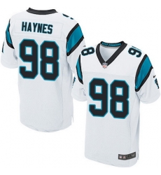 Nike Panthers #98 Marquis Haynes White Mens Stitched NFL Elite Jersey Nike Panthers #98 Marquis Haynes White Mens Stitched NFL Elite Jersey