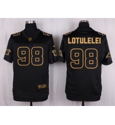 Nike Panthers #98 Star Lotulelei Black Mens Stitched NFL Elite Pro Line Gold Collection Jersey Nike Panthers #98 Star Lotulelei Black Mens Stitched NFL Elite Pro Line Gold Collection Jersey