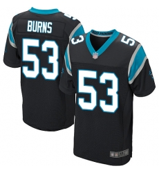 Panthers 53 Brian Burns Black Team Color Men Stitched Football Elite Jersey Panthers 53 Brian Burns Black Team Color Men Stitched Football Elite Jersey