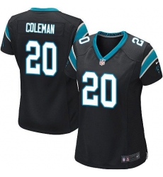 Nike Panthers #20 Kurt Coleman Black Team Color Womens Stitched NFL Elite Jersey Nike Panthers #20 Kurt Coleman Black Team Color Womens Stitched NFL Elite Jersey