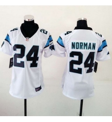 Nike Panthers #24 Josh Norman White Womens Stitched NFL Elite Jersey Nike Panthers #24 Josh Norman White Womens Stitched NFL Elite Jersey