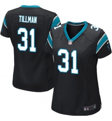Nike Panthers #31 Charles Tillman Black Team Color Women Stitched NFL Jersey Nike Panthers #31 Charles Tillman Black Team Color Women Stitched NFL Jersey