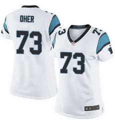 Nike Panthers #73 Michael Oher White Team Color Women Stitched NFL Jersey Nike Panthers #73 Michael Oher White Team Color Women Stitched NFL Jersey