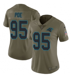 Nike Panthers #95 Dontari Poe Olive Womens Stitched NFL Limited 2017 Salute to Service Jersey Nike Panthers #95 Dontari Poe Olive Womens Stitched NFL Limited 2017 Salute to Service Jersey