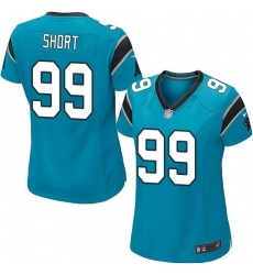 Nike Panthers #99 Kawann Short Blue Alternate Womens Stitched NFL Elite Jersey Nike Panthers #99 Kawann Short Blue Alternate Womens Stitched NFL Elite Jersey