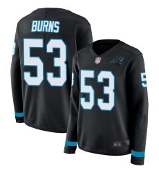 Panthers 53 Brian Burns Black Team Color Women Stitched Football Limited Therma Long Sleeve Jersey Panthers 53 Brian Burns Black Team Color Women Stitched Football Limited Therma Long Sleeve Jersey