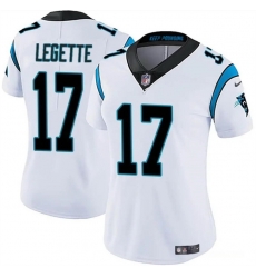 Women Carolina Panthers 17 Xavier Legette White Vapor Stitched Jersey Women Carolina Panthers 17 Xavier Legette White Vapor Stitched Jersey