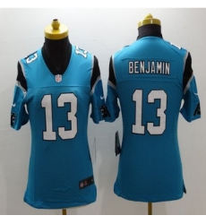 Women New Panthers #13 Kelvin Benjamin Blue Alternate Stitched NFL Limited Jersey Women New Panthers #13 Kelvin Benjamin Blue Alternate Stitched NFL Limited Jersey