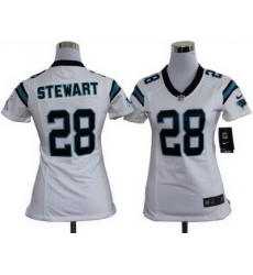 Women Nike Carolina Panthers #28 Jonathan Stewart White Nike NFL Jerseys Women Nike Carolina Panthers #28 Jonathan Stewart White Nike NFL Jerseys