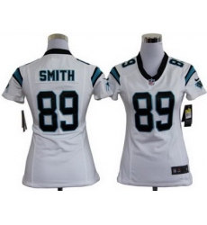 Women Nike Carolina Panthers #89 Steve Smith White Nike NFL Jerseys Women Nike Carolina Panthers #89 Steve Smith White Nike NFL Jerseys