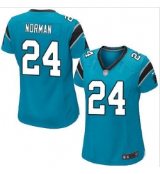 Women Nike Panthers #24 Josh Norman Blue Alternate Stitched NFL Elite Jersey Women Nike Panthers #24 Josh Norman Blue Alternate Stitched NFL Elite Jersey