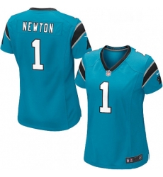 Womens Nike Carolina Panthers 1 Cam Newton Game Blue Alternate NFL Jersey Womens Nike Carolina Panthers 1 Cam Newton Game Blue Alternate NFL Jersey