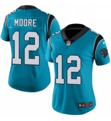 Womens Nike Carolina Panthers 12 DJ Moore Blue Alternate Vapor Untouchable Limited Player NFL Jersey Womens Nike Carolina Panthers 12 DJ Moore Blue Alternate Vapor Untouchable Limited Player NFL Jersey