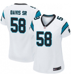 Womens Nike Carolina Panthers 58 Thomas Davis Game White NFL Jersey Womens Nike Carolina Panthers 58 Thomas Davis Game White NFL Jersey
