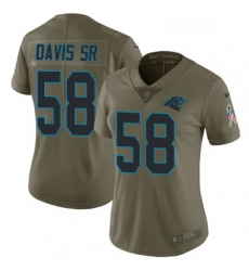 Womens Nike Carolina Panthers 58 Thomas Davis Limited Olive 2017 Salute to Service NFL Jersey Womens Nike Carolina Panthers 58 Thomas Davis Limited Olive 2017 Salute to Service NFL Jersey
