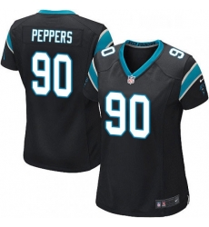 Womens Nike Carolina Panthers 90 Julius Peppers Game Black Team Color NFL Jersey Womens Nike Carolina Panthers 90 Julius Peppers Game Black Team Color NFL Jersey