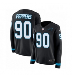 Womens Nike Carolina Panthers 90 Julius Peppers Limited Black Therma Long Sleeve NFL Jersey Womens Nike Carolina Panthers 90 Julius Peppers Limited Black Therma Long Sleeve NFL Jersey
