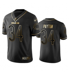 Bears 34 Walter Payton Black Men Stitched Football Limited Golden Edition Jersey Bears 34 Walter Payton Black Men Stitched Football Limited Golden Edition Jersey