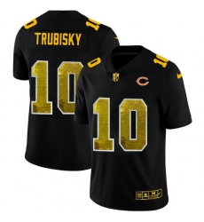 Chicago Bears 10 Mitchell Trubisky Men Black Nike Golden Sequin Vapor Limited NFL Jersey Chicago Bears 10 Mitchell Trubisky Men Black Nike Golden Sequin Vapor Limited NFL Jersey