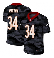 Chicago Bears 34 Walter Payton Men Nike 2020 Black CAMO Vapor Untouchable Limited Stitched NFL Jersey Chicago Bears 34 Walter Payton Men Nike 2020 Black CAMO Vapor Untouchable Limited Stitched NFL Jersey