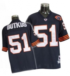 Chicago Bears 51 BUTKUS blue big number mitchellandness Chicago Bears 51 BUTKUS blue big number mitchellandness
