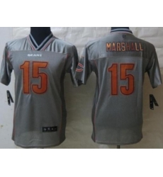 Kids Nike Chicago Bears 15 Brandon Marshall Grey Vapor Elite Jerseys Kids Nike Chicago Bears 15 Brandon Marshall Grey Vapor Elite Jerseys