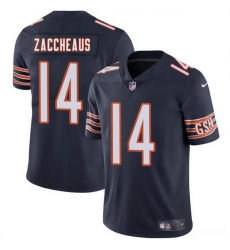 Men Chicago Bears 14 Olamide Zaccheaus Navy 2025 Vapor Stitched Football Jersey Men Chicago Bears 14 Olamide Zaccheaus Navy 2025 Vapor Stitched Football Jersey