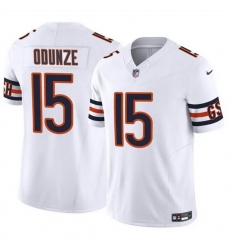 Men Chicago Bears 15 Rome Odunze White 2024 Draft F U S E Vapor Stitched Football Jersey Men Chicago Bears 15 Rome Odunze White 2024 Draft F U S E Vapor Stitched Football Jersey