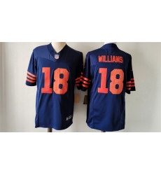 Men Chicago Bears 18 Caleb Williams Navy 2024 Draft Color Rush F U S E Vapor Stitched Football Jersey Men Chicago Bears 18 Caleb Williams Navy 2024 Draft Color Rush F U S E Vapor Stitched Football Jersey
