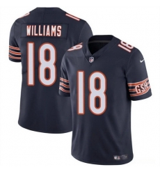Men Chicago Bears 18 Caleb Williams Navy 2024 Draft Vapor Stitched Football Jersey Men Chicago Bears 18 Caleb Williams Navy 2024 Draft Vapor Stitched Football Jersey