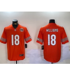 Men Chicago Bears 18 Caleb Williams Orange 2024 Draft F U S E Vapor Stitched Football Jersey Men Chicago Bears 18 Caleb Williams Orange 2024 Draft F U S E Vapor Stitched Football Jersey