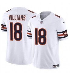 Men Chicago Bears 18 Caleb Williams White 2024 Draft F U S E Vapor Stitched Football Jersey Men Chicago Bears 18 Caleb Williams White 2024 Draft F U S E Vapor Stitched Football Jersey