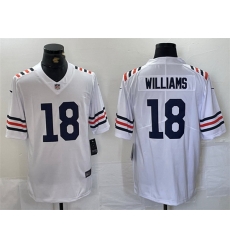 Men Chicago Bears 18 Caleb Williams White 2024 Draft Vapor Stitched Football Jersey Men Chicago Bears 18 Caleb Williams White 2024 Draft Vapor Stitched Football Jersey