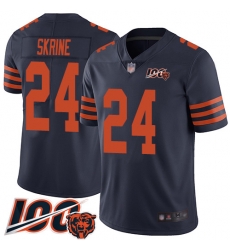 Men Chicago Bears 24 Buster Skrine Limited Navy Blue Rush Vapor Untouchable 100th Season Football Jersey Men Chicago Bears 24 Buster Skrine Limited Navy Blue Rush Vapor Untouchable 100th Season Football Jersey