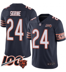 Men Chicago Bears 24 Buster Skrine Navy Blue Team Color 100th Season Limited Football Jersey Men Chicago Bears 24 Buster Skrine Navy Blue Team Color 100th Season Limited Football Jersey