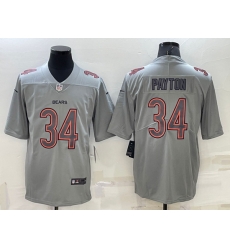 Men Chicago Bears 34 Walter Payton Grey Atmosphere Fashion Stitched Jersey Men Chicago Bears 34 Walter Payton Grey Atmosphere Fashion Stitched Jersey