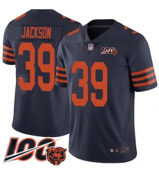 Men Chicago Bears 39 Eddie Jackson Limited Navy Blue Rush Vapor Untouchable 100th Season Football Jersey Men Chicago Bears 39 Eddie Jackson Limited Navy Blue Rush Vapor Untouchable 100th Season Football Jersey