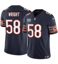Men Chicago Bears 58 Darnell Wright Navy 2023 F U S E With Prem1ere Patch Vapor Untouchable Limited Stitched Football Jersey Men Chicago Bears 58 Darnell Wright Navy 2023 F U S E With Prem1ere Patch Vapor Untouchable Limited Stitched Football Jersey