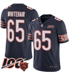 Men Chicago Bears 65 Cody Whitehair Navy Blue Team Color 100th Season Limited Football Jersey Men Chicago Bears 65 Cody Whitehair Navy Blue Team Color 100th Season Limited Football Jersey