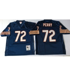 Men Chicago Bears 72 William Perry Navy M&N 1985 Throwback Jersey Men Chicago Bears 72 William Perry Navy M&N 1985 Throwback Jersey