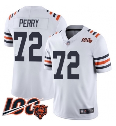 Men Chicago Bears 72 William Perry White 100th Season Limited Football Jersey Men Chicago Bears 72 William Perry White 100th Season Limited Football Jersey