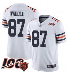 Men Chicago Bears 87 Tom Waddle White 100th Season Limited Football Jersey Men Chicago Bears 87 Tom Waddle White 100th Season Limited Football Jersey